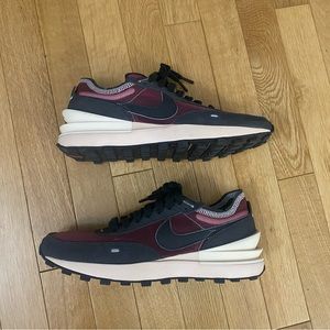 Nike Pink & Gray Waffle One Sneakers